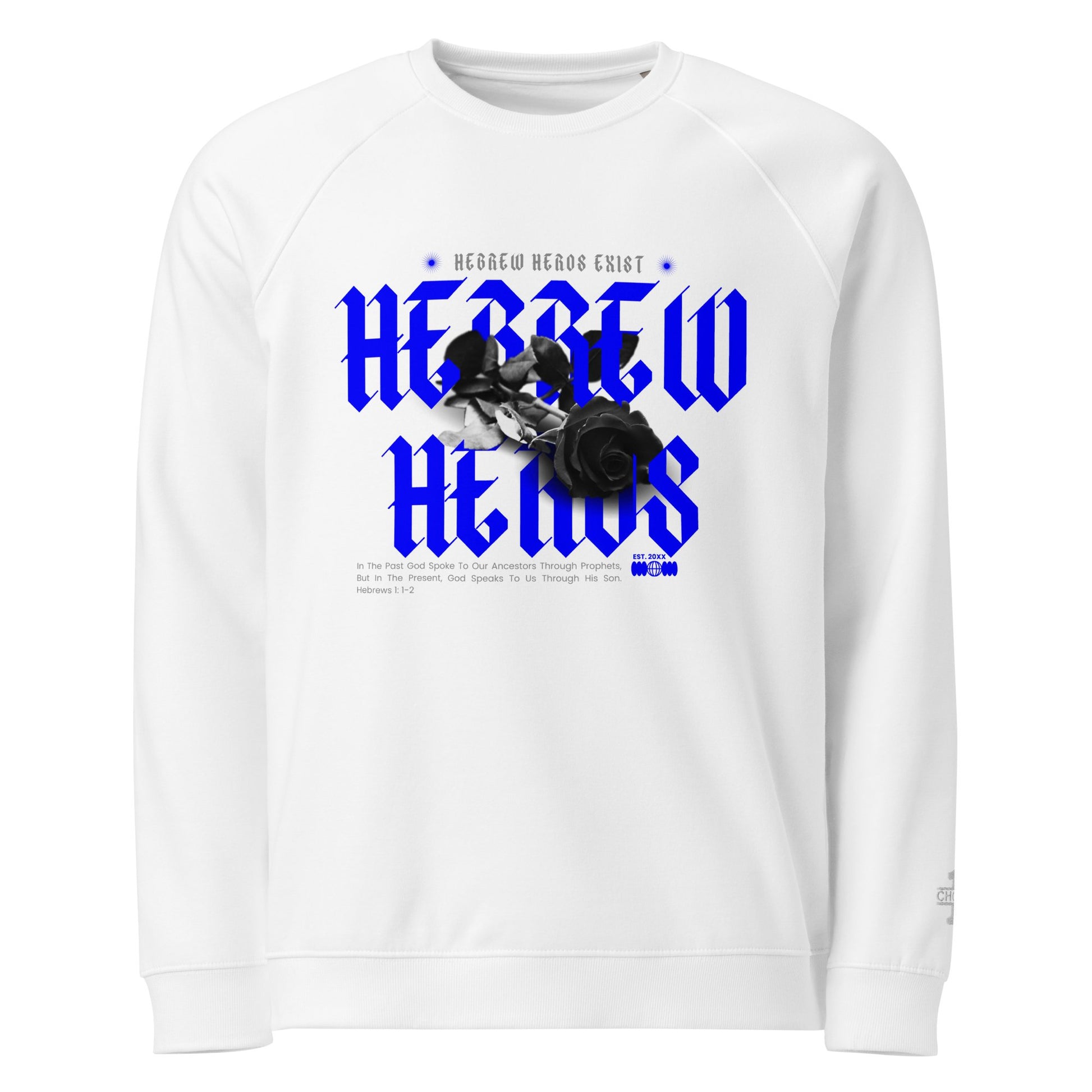 Blue Hebrew Hero's Organic Sweatshirt - Nubreed.love