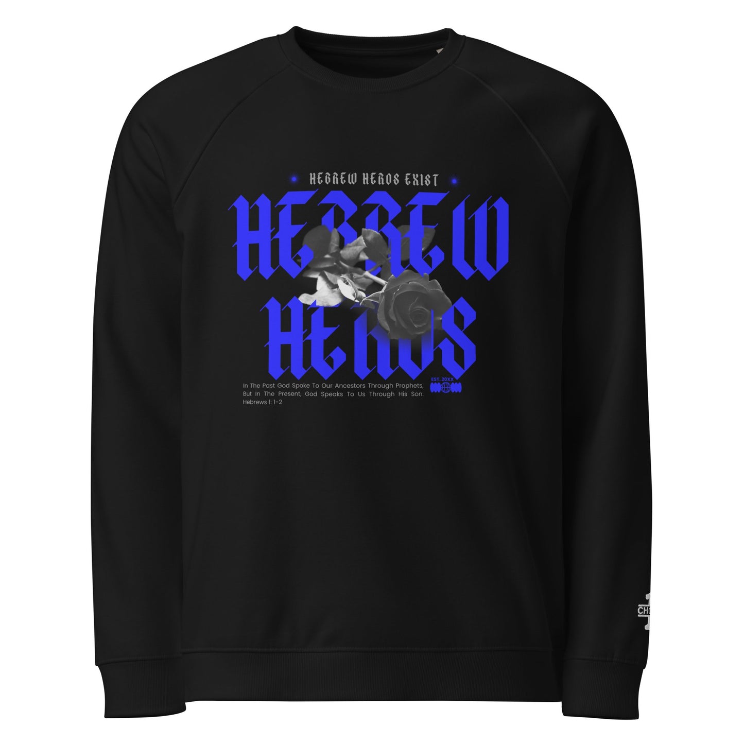 Blue Hebrew Hero's Organic Sweatshirt - Nubreed.love