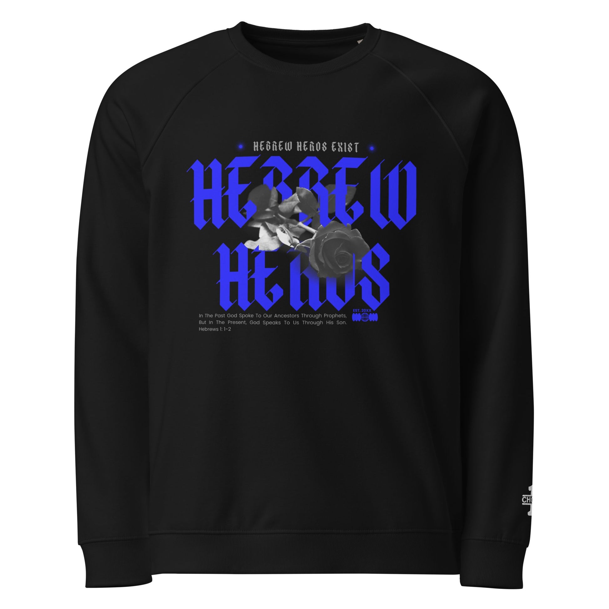 Blue Hebrew Hero's Organic Sweatshirt - Nubreed.love