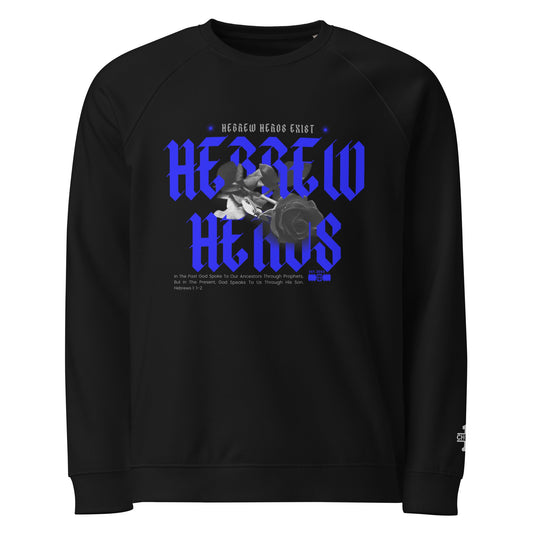 Blue Hebrew Hero's Organic Sweatshirt - Nubreed.love