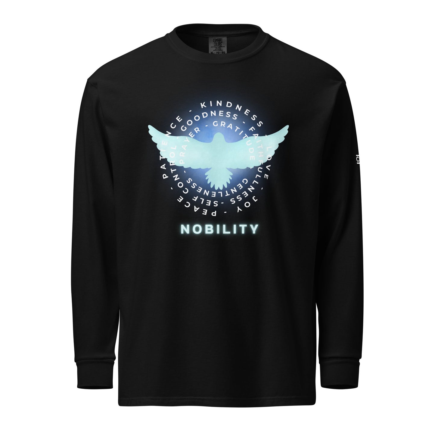 Blue Nobility Concept Heavyweight Long Sleeve Shirt - Nubreed.love