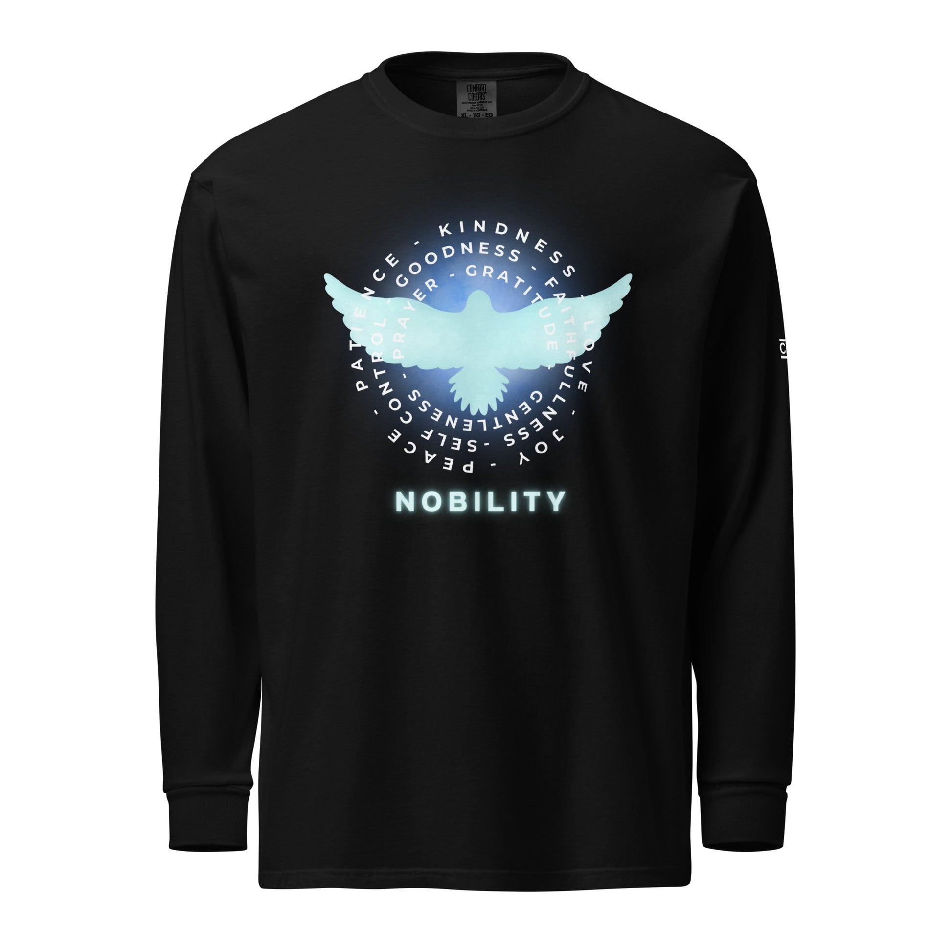 Blue Nobility Concept Heavyweight Long Sleeve Shirt - Nubreed.love
