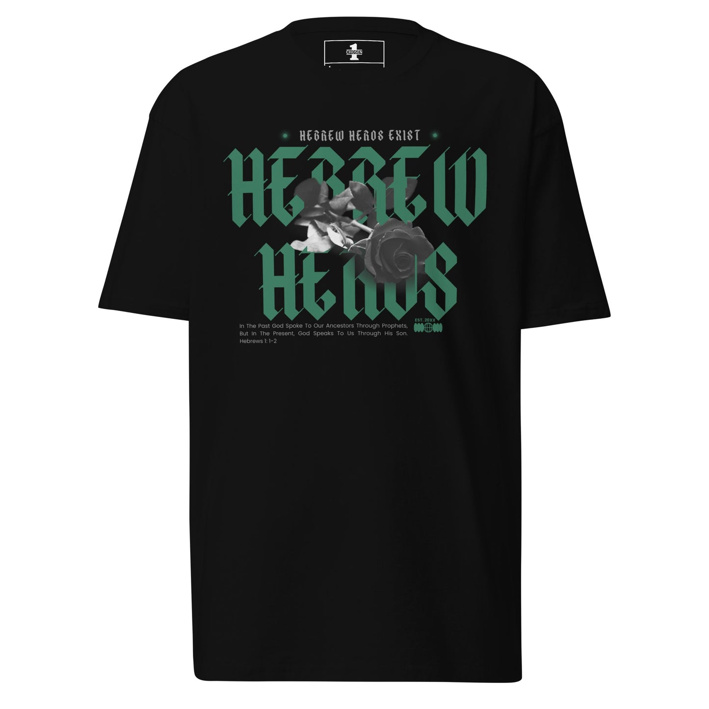 Green Hebrew Hero's Heavyweight Tee - Nubreed.love