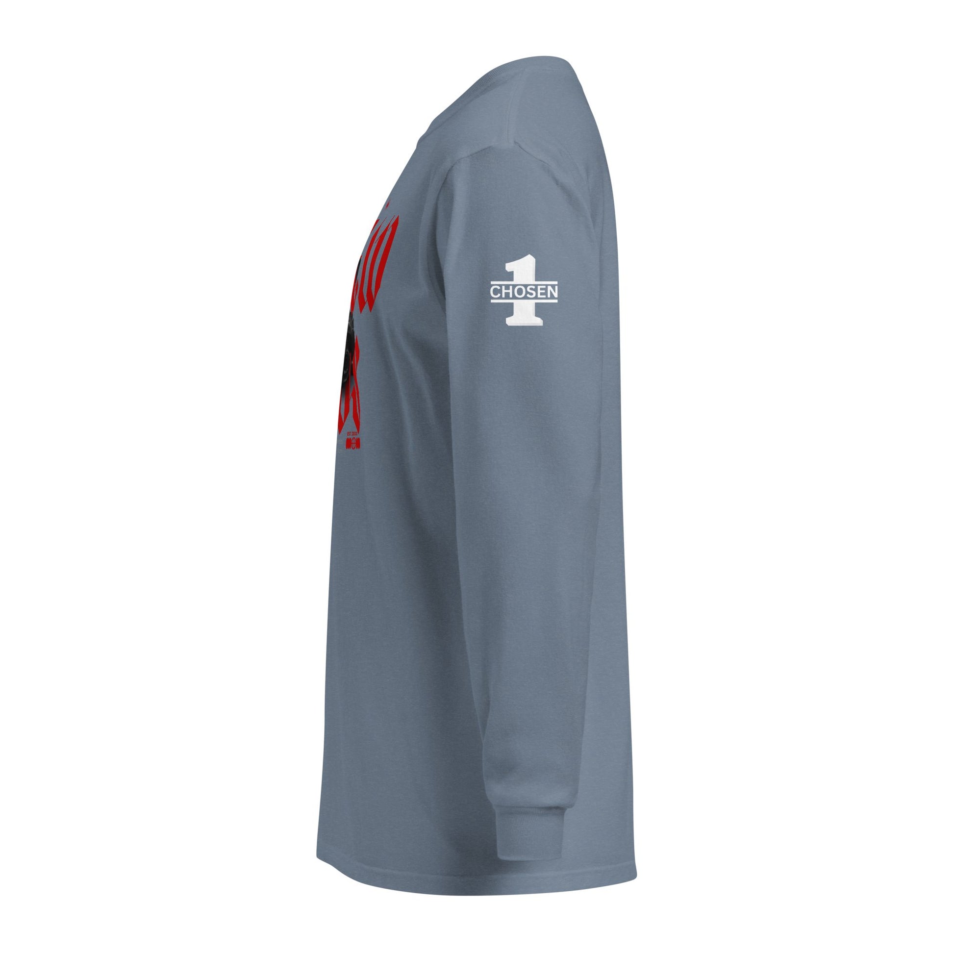 Red Hebrew Hero's Heavyweight Long Sleeve Shirt - Nubreed.love