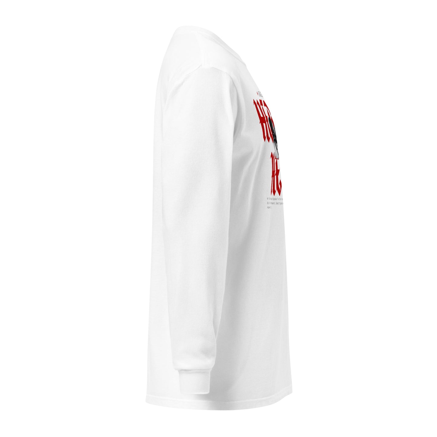 Red Hebrew Hero's Heavyweight Long Sleeve Shirt - Nubreed.love