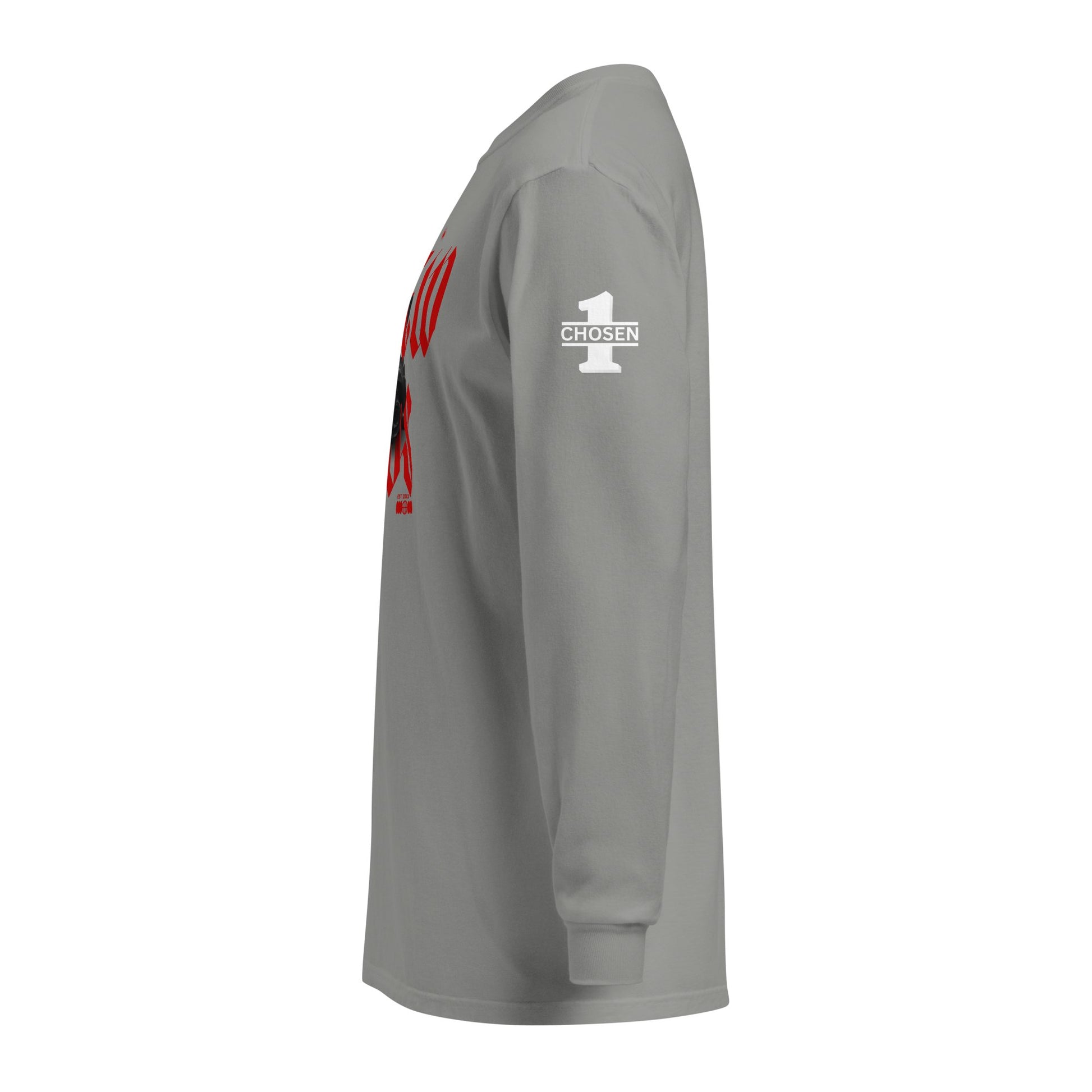 Red Hebrew Hero's Heavyweight Long Sleeve Shirt - Nubreed.love