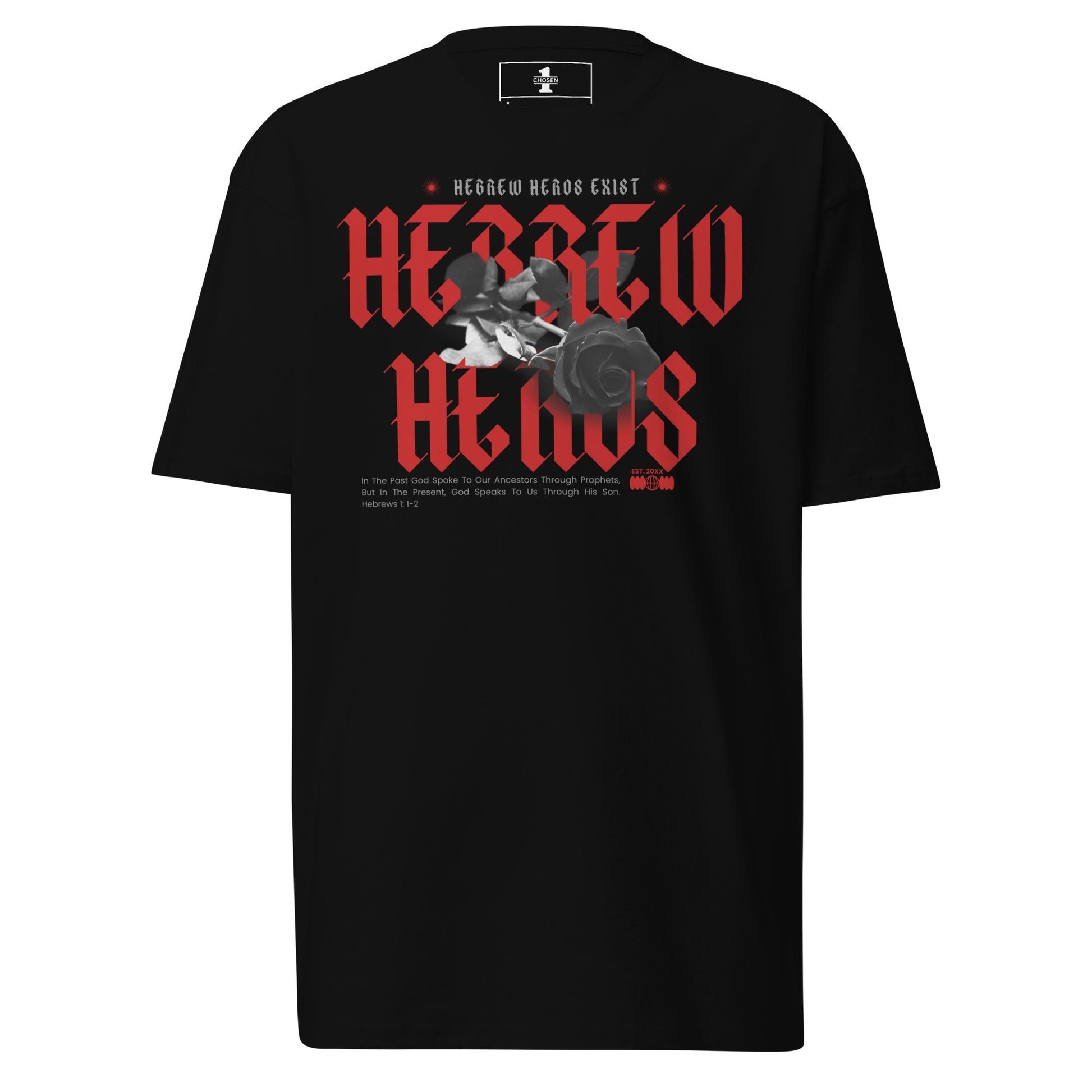 Red Hebrew Hero's Heavyweight Tee - Nubreed.love