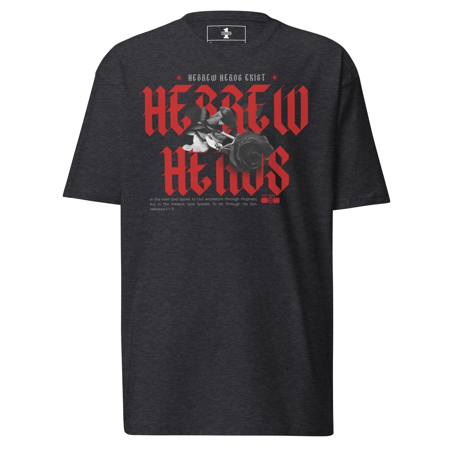 Red Hebrew Hero's Heavyweight Tee - Nubreed.love