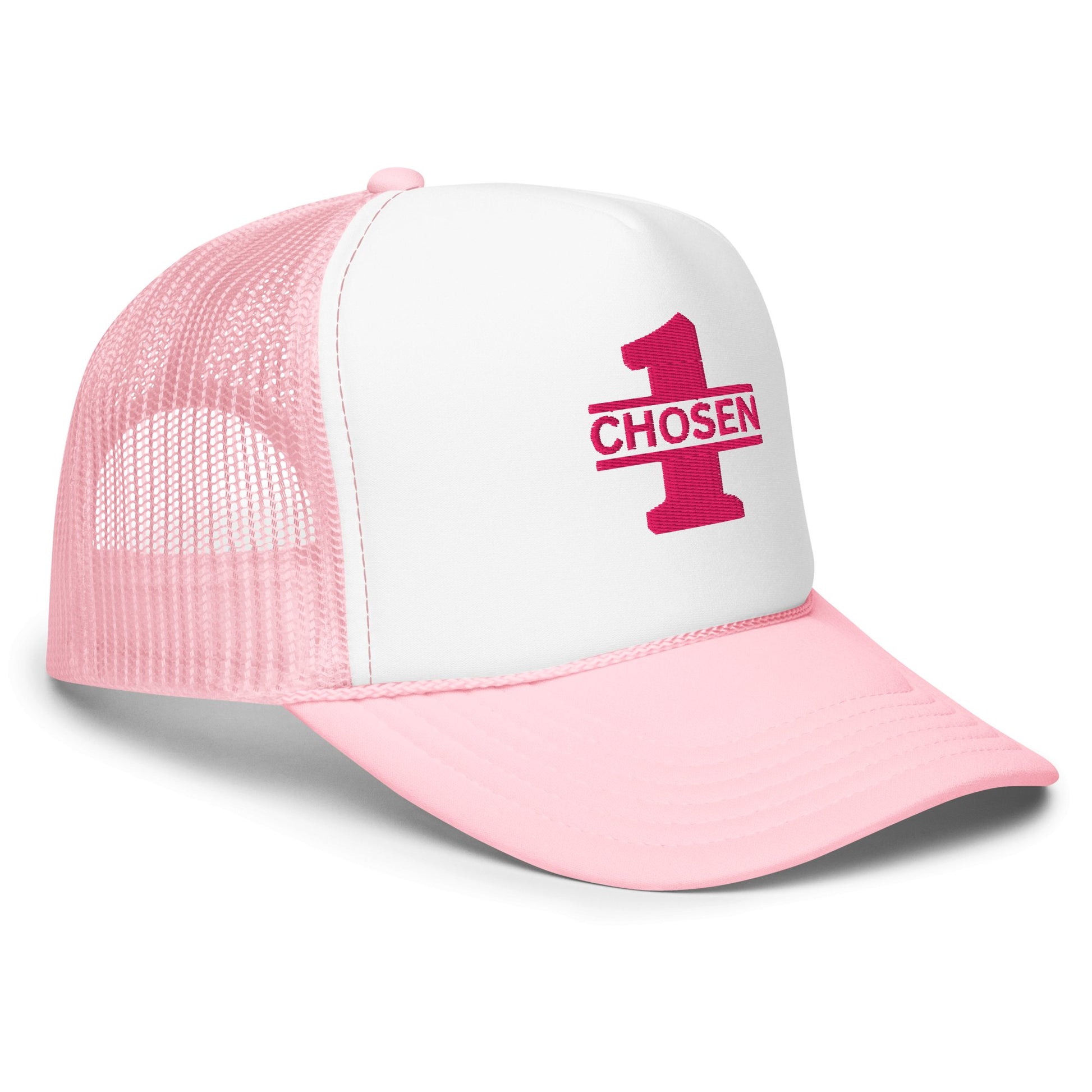 Women's Chosen 1 Pink Theme Trucker Hat - Nubreed.love