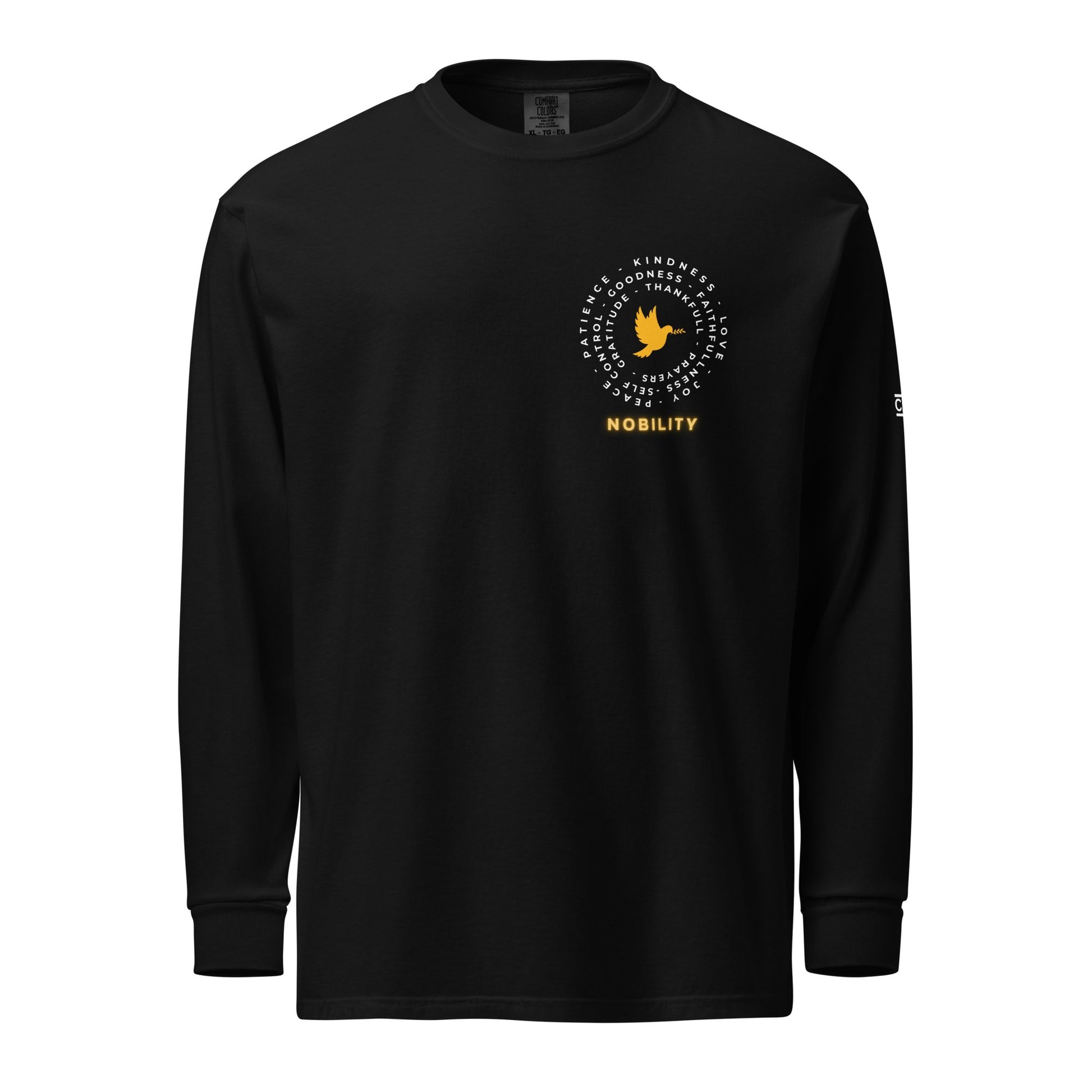 Yellow Nobility Concept Heavyweight Long Sleeve Shirt - Nubreed.love