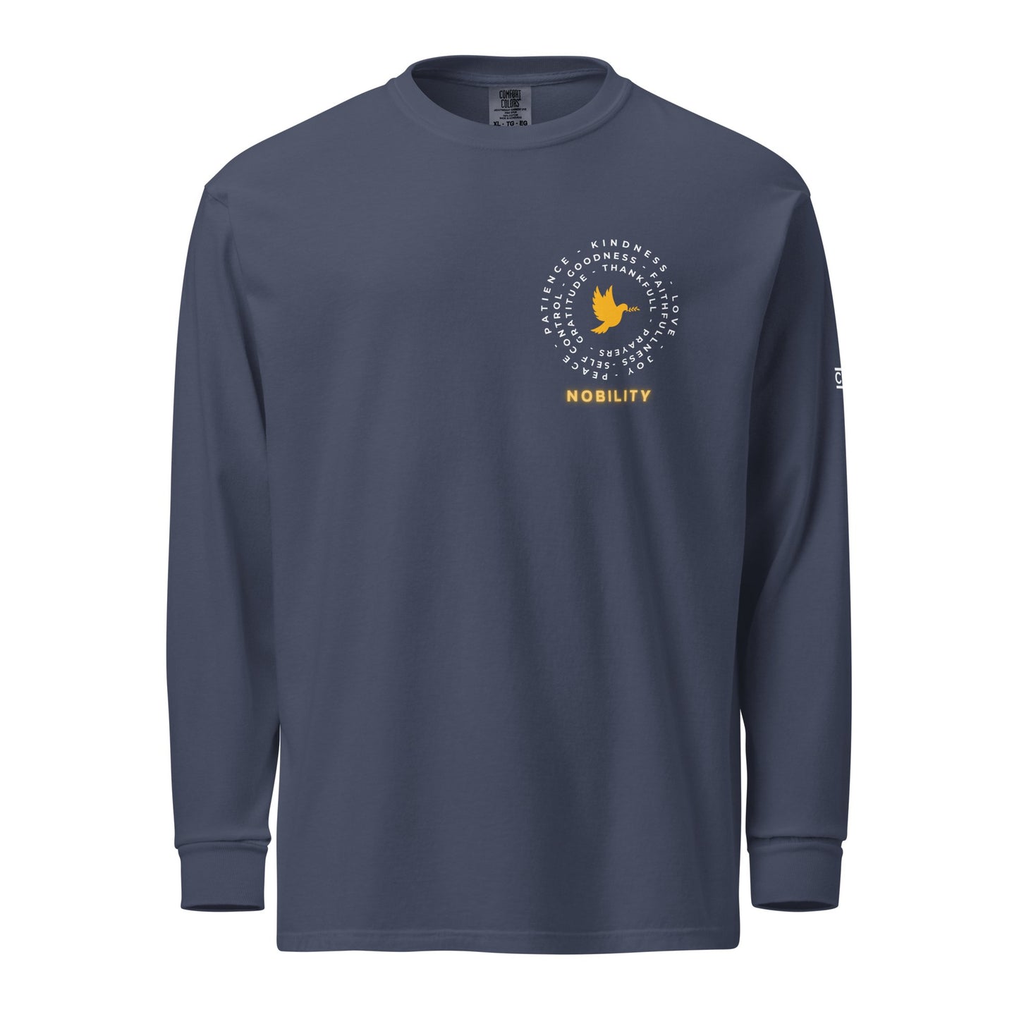 Yellow Nobility Concept Heavyweight Long Sleeve Shirt - Nubreed.love