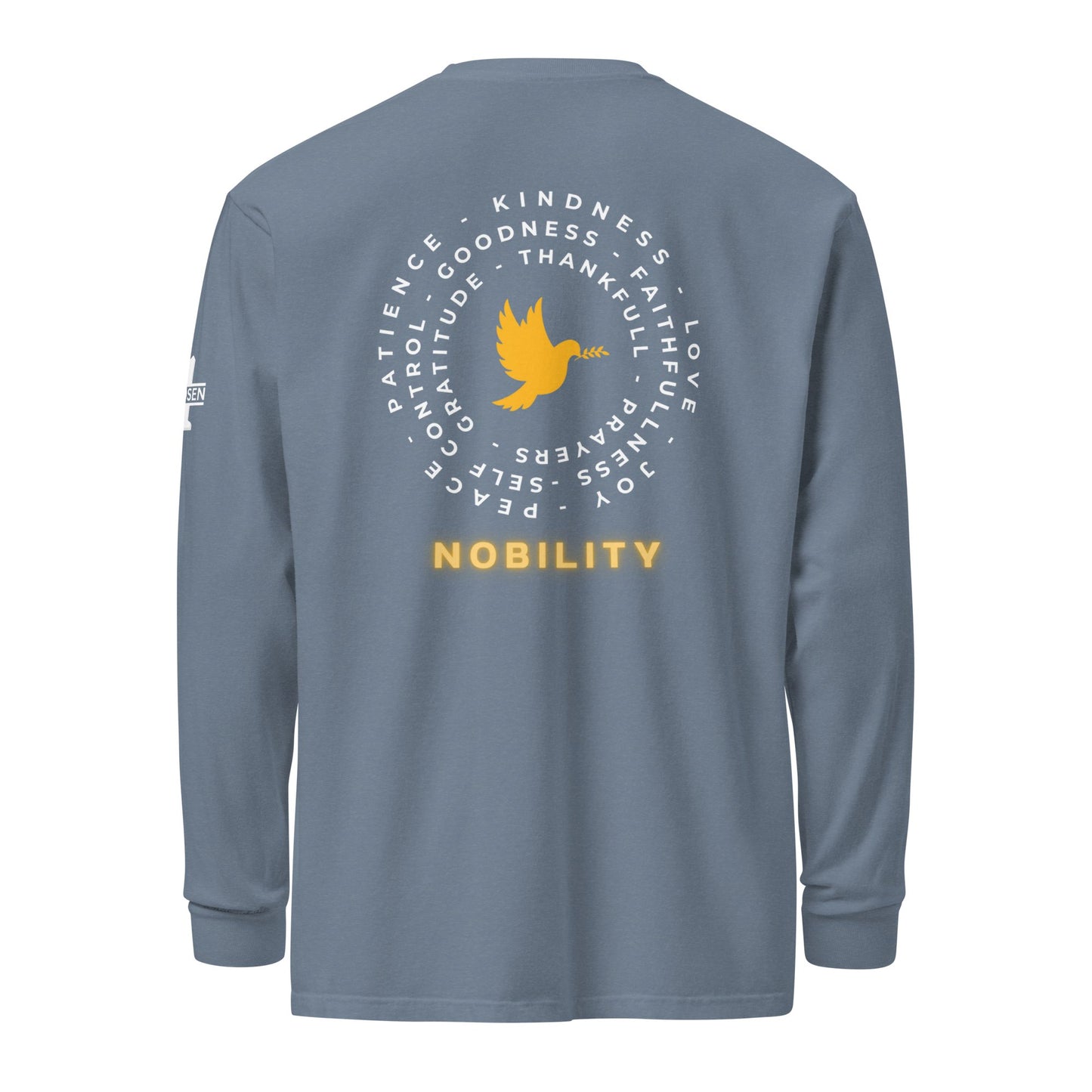 Yellow Nobility Concept Heavyweight Long Sleeve Shirt - Nubreed.love