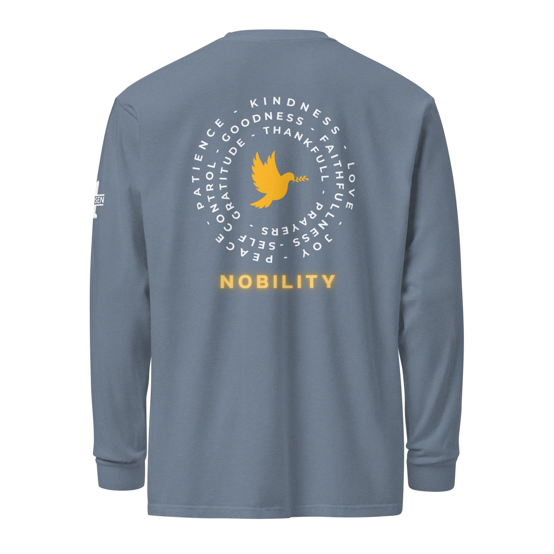 Yellow Nobility Concept Heavyweight Long Sleeve Shirt - Nubreed.love