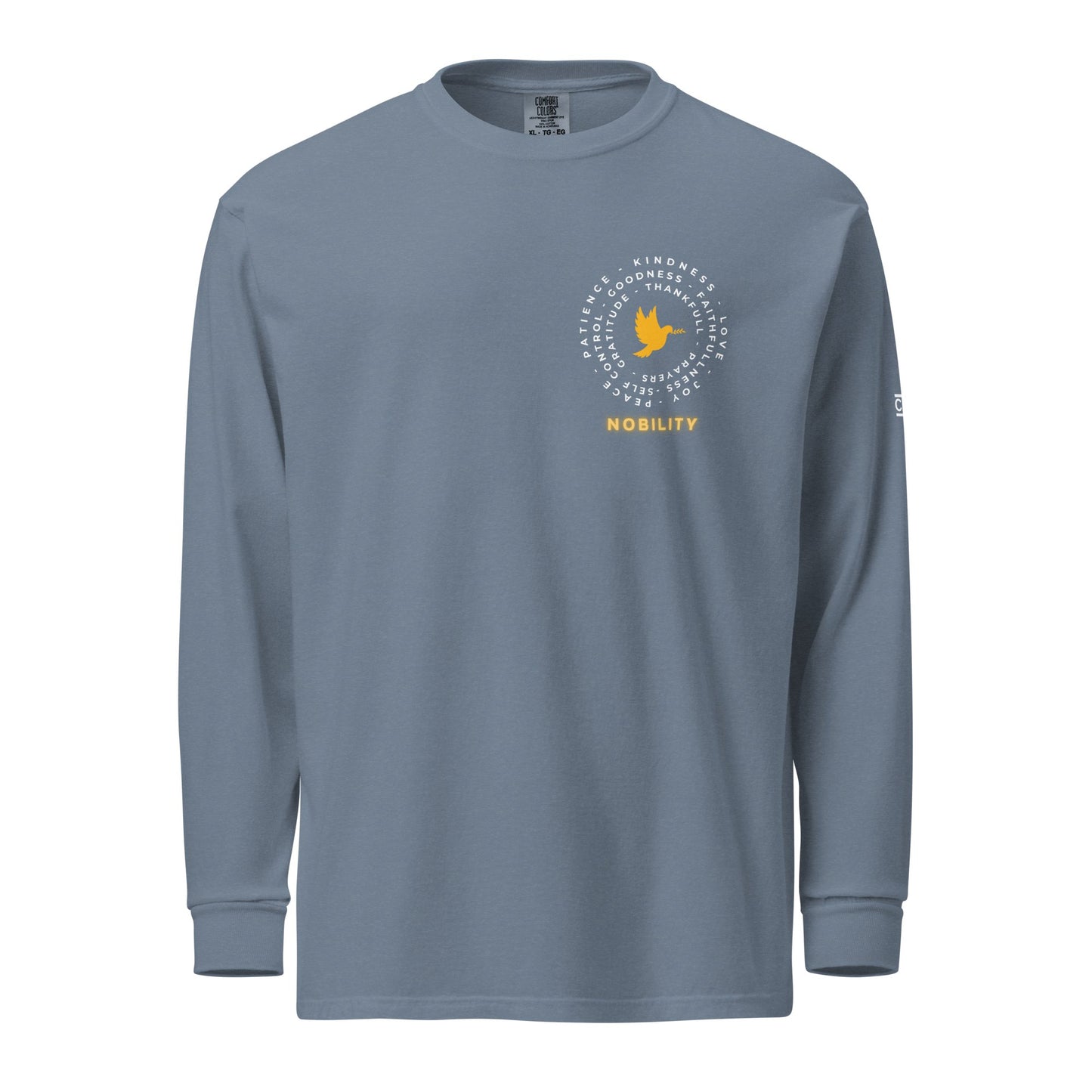 Yellow Nobility Concept Heavyweight Long Sleeve Shirt - Nubreed.love