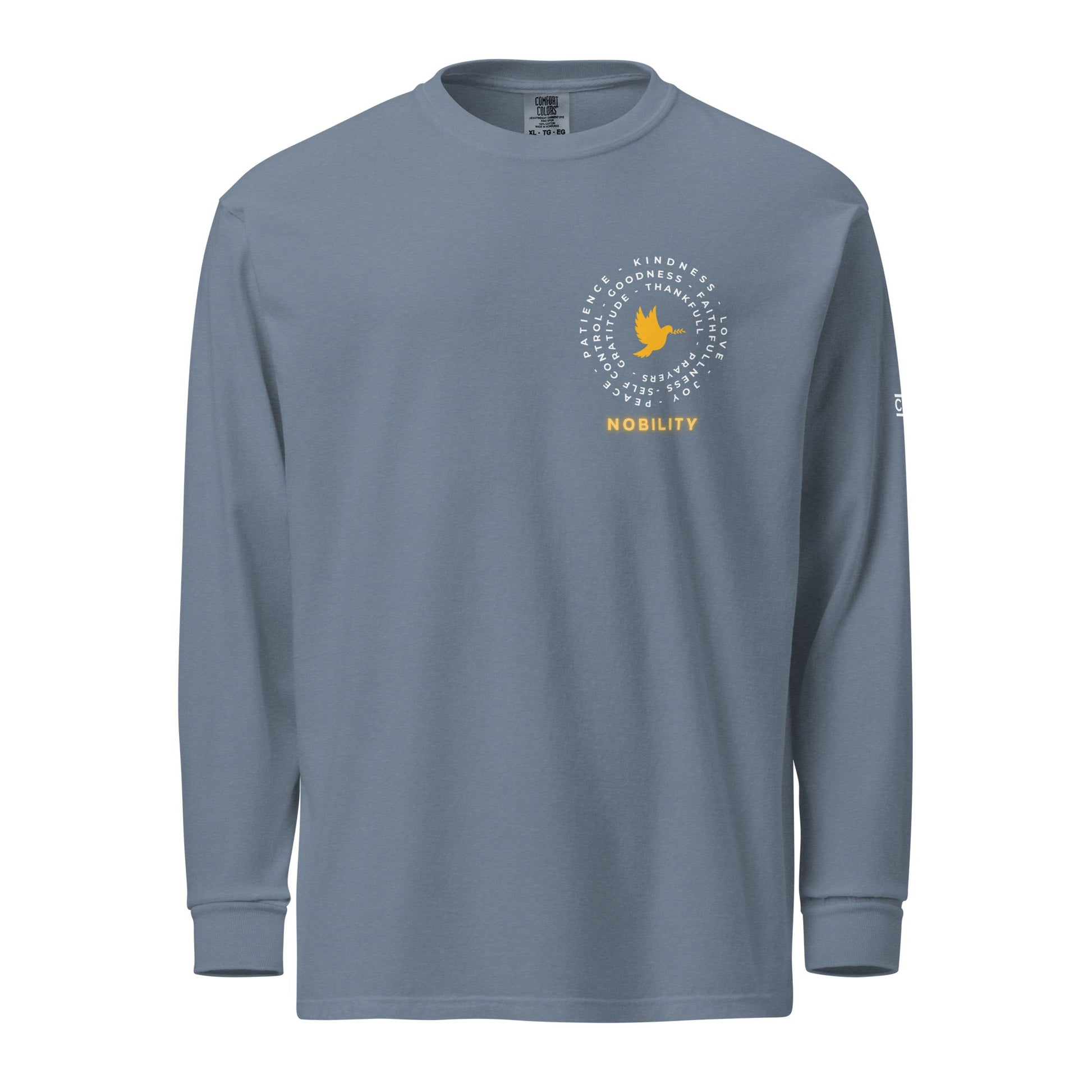 Yellow Nobility Concept Heavyweight Long Sleeve Shirt - Nubreed.love