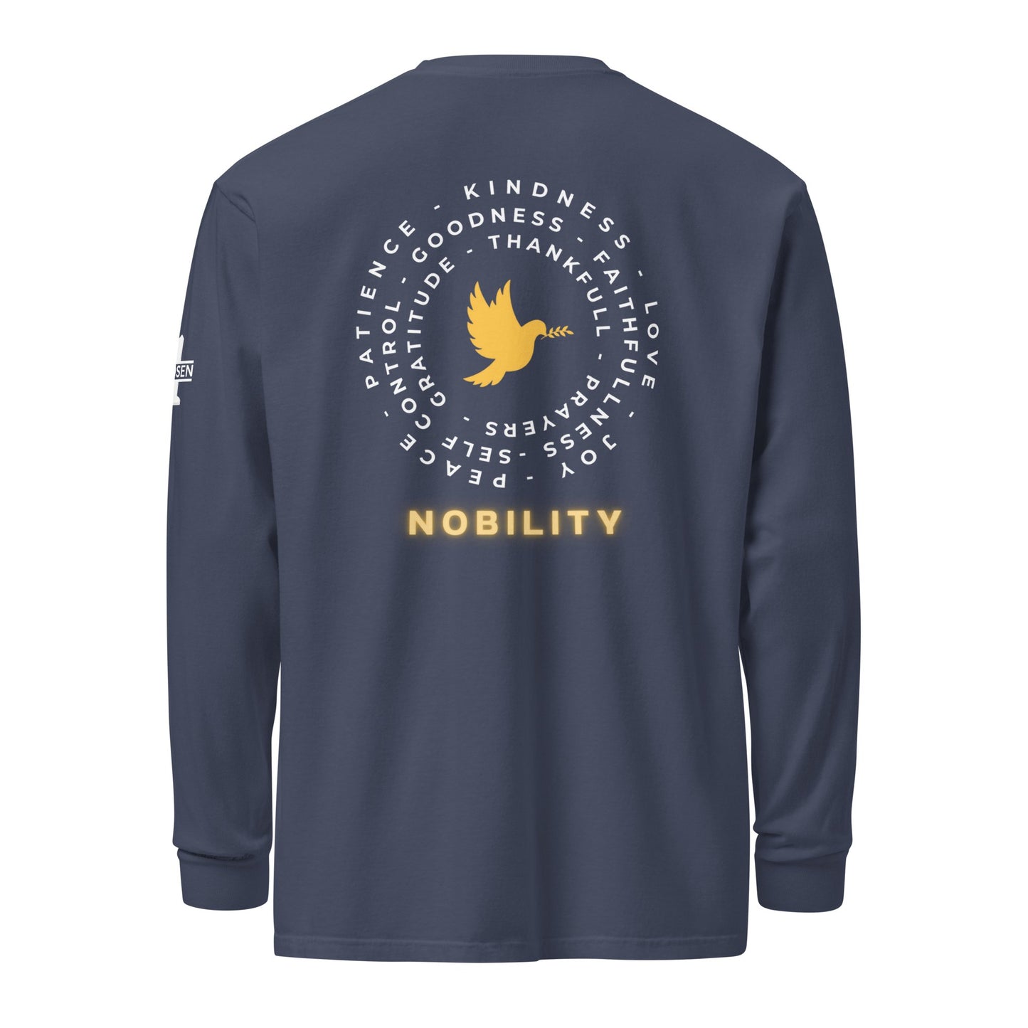 Yellow Nobility Concept Heavyweight Long Sleeve Shirt - Nubreed.love