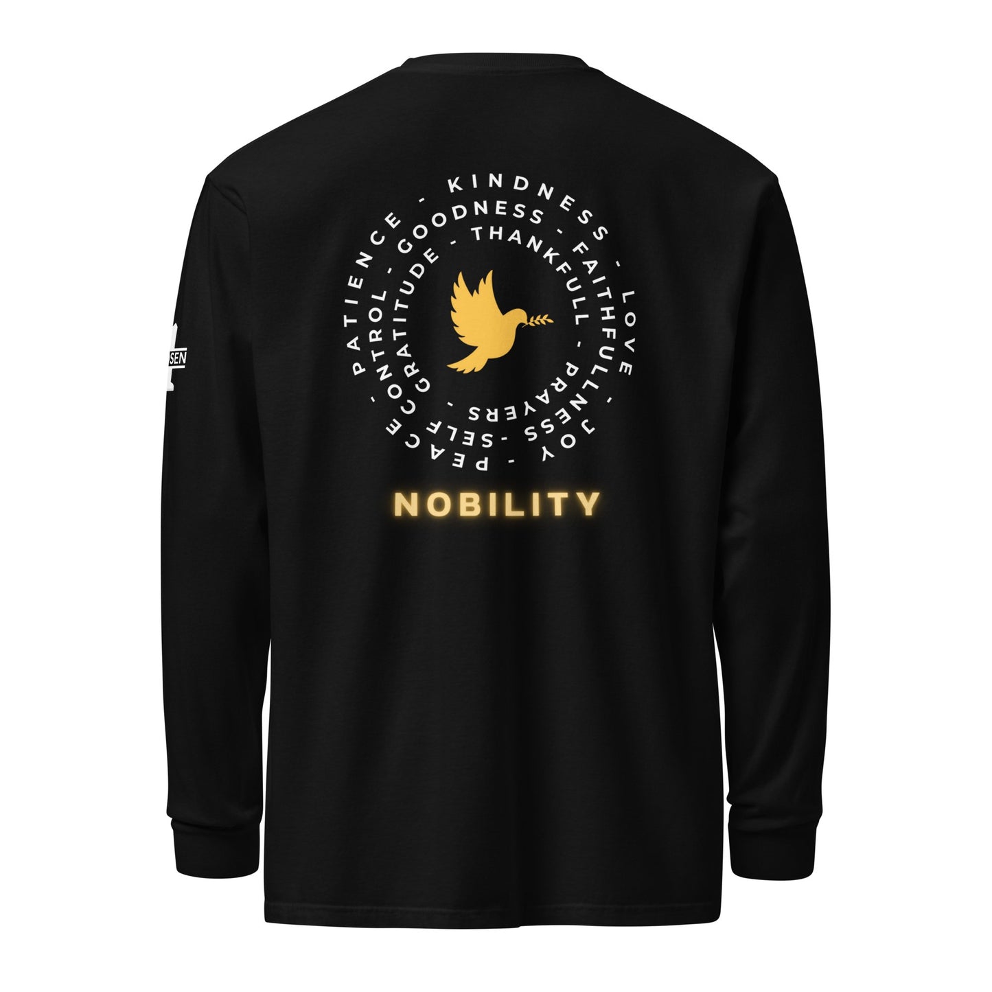 Yellow Nobility Concept Heavyweight Long Sleeve Shirt - Nubreed.love