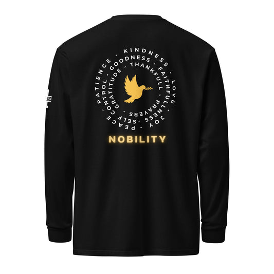 Yellow Nobility Concept Heavyweight Long Sleeve Shirt - Nubreed.love