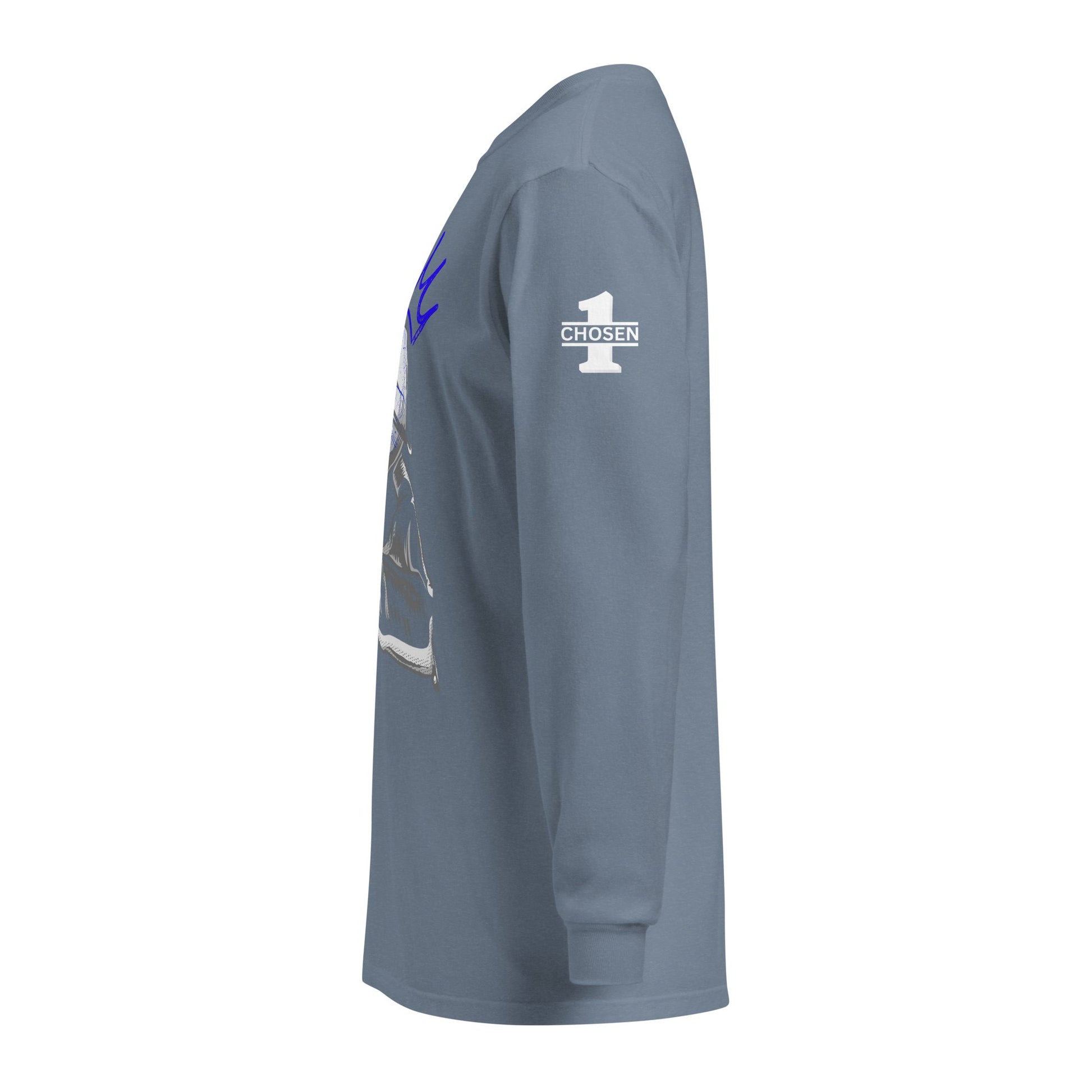 Blue Spiritual Voltage Heavyweight Long Sleeve - Nubreed.love