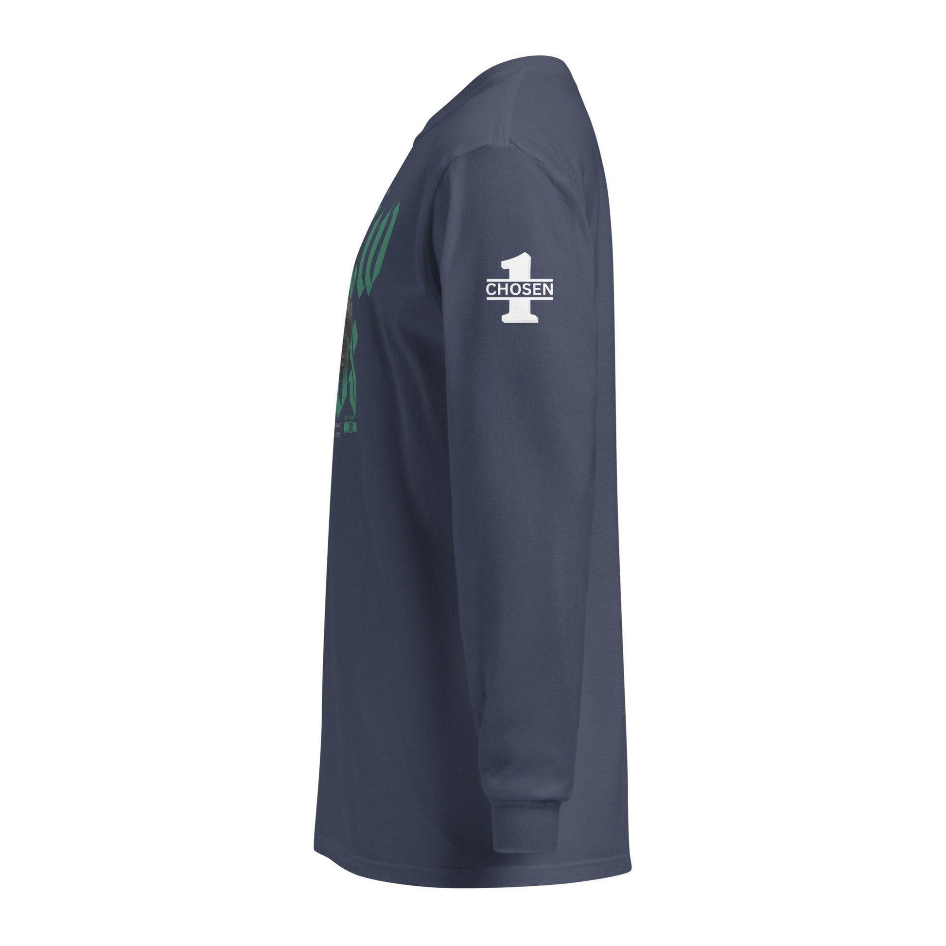 Green Hebrew Hero's Heavyweight Long Sleeve Shirt - Nubreed.love