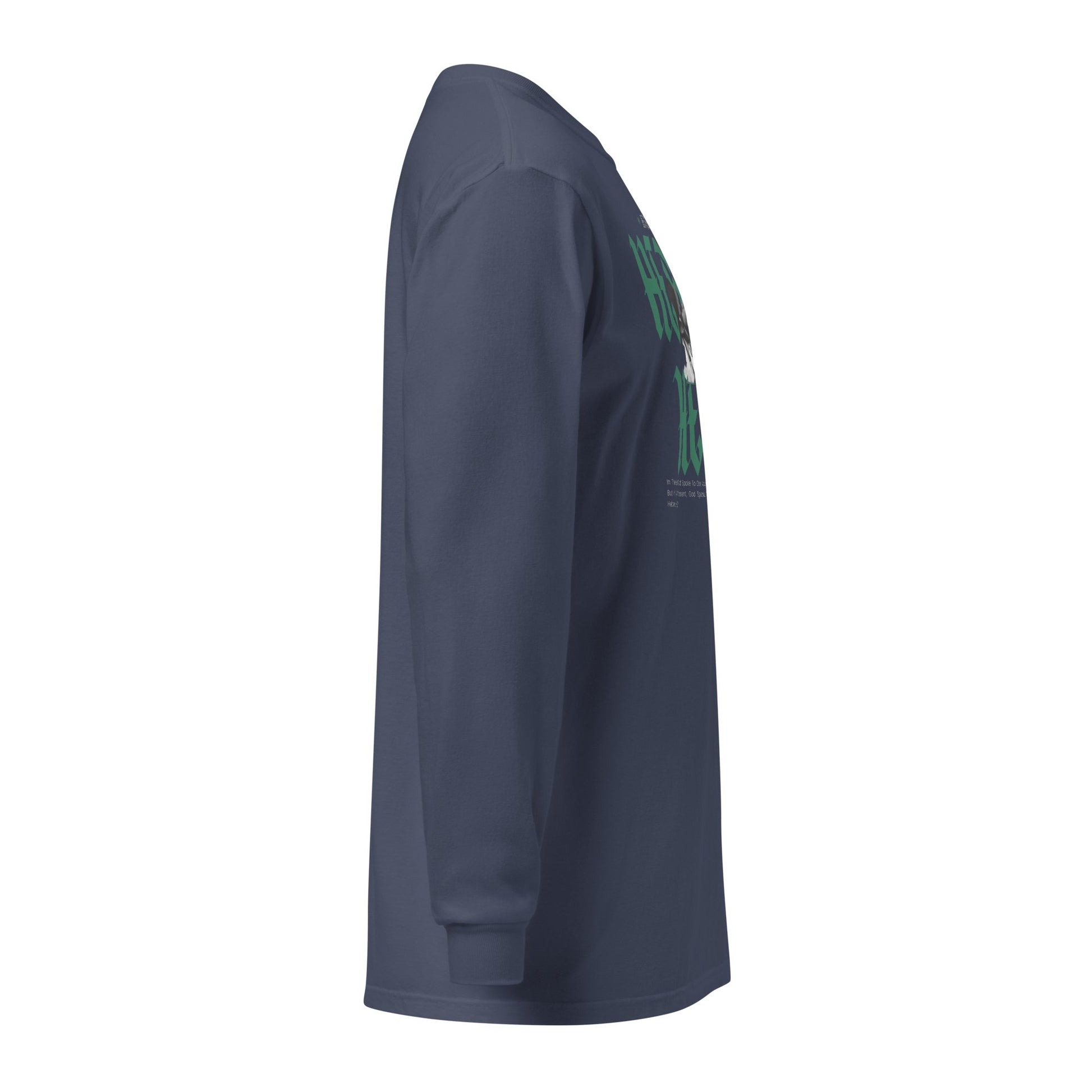 Green Hebrew Hero's Heavyweight Long Sleeve Shirt - Nubreed.love
