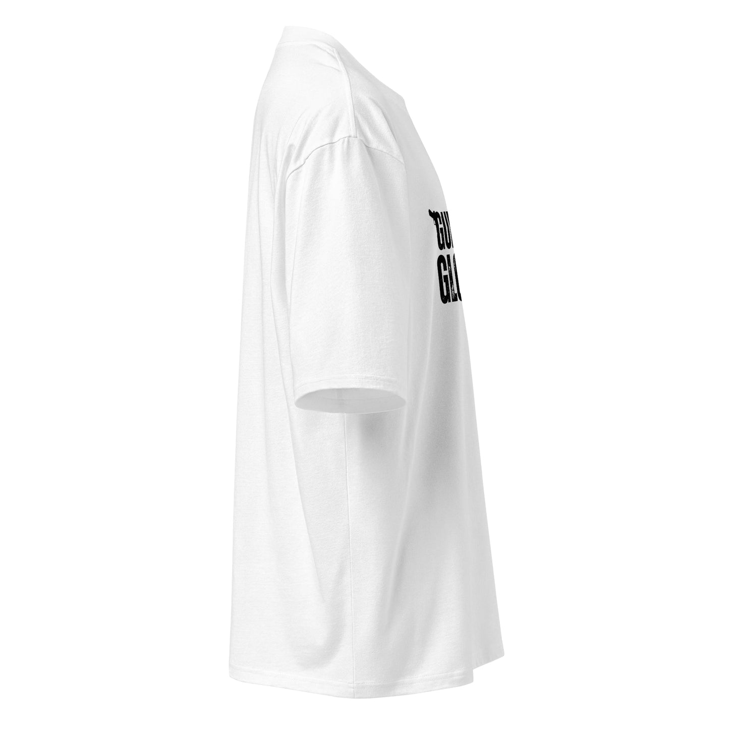 Guns Down Gloves Up Ringbow - Oversized heavyweight t-shirt - Nubreed.love