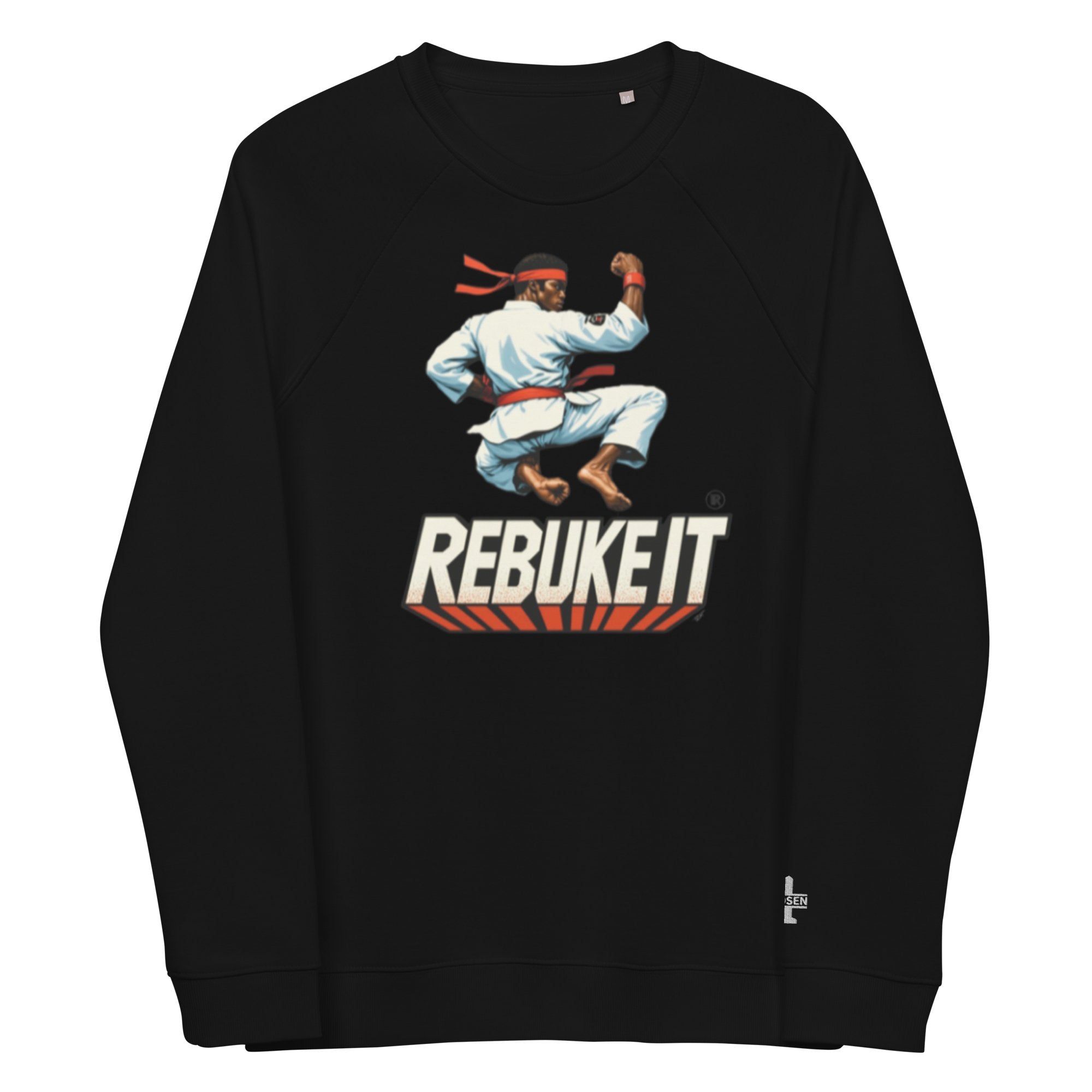 Realistic Rebuke It Red Theme Organic Sweatshirt – Nubreed Global Truth