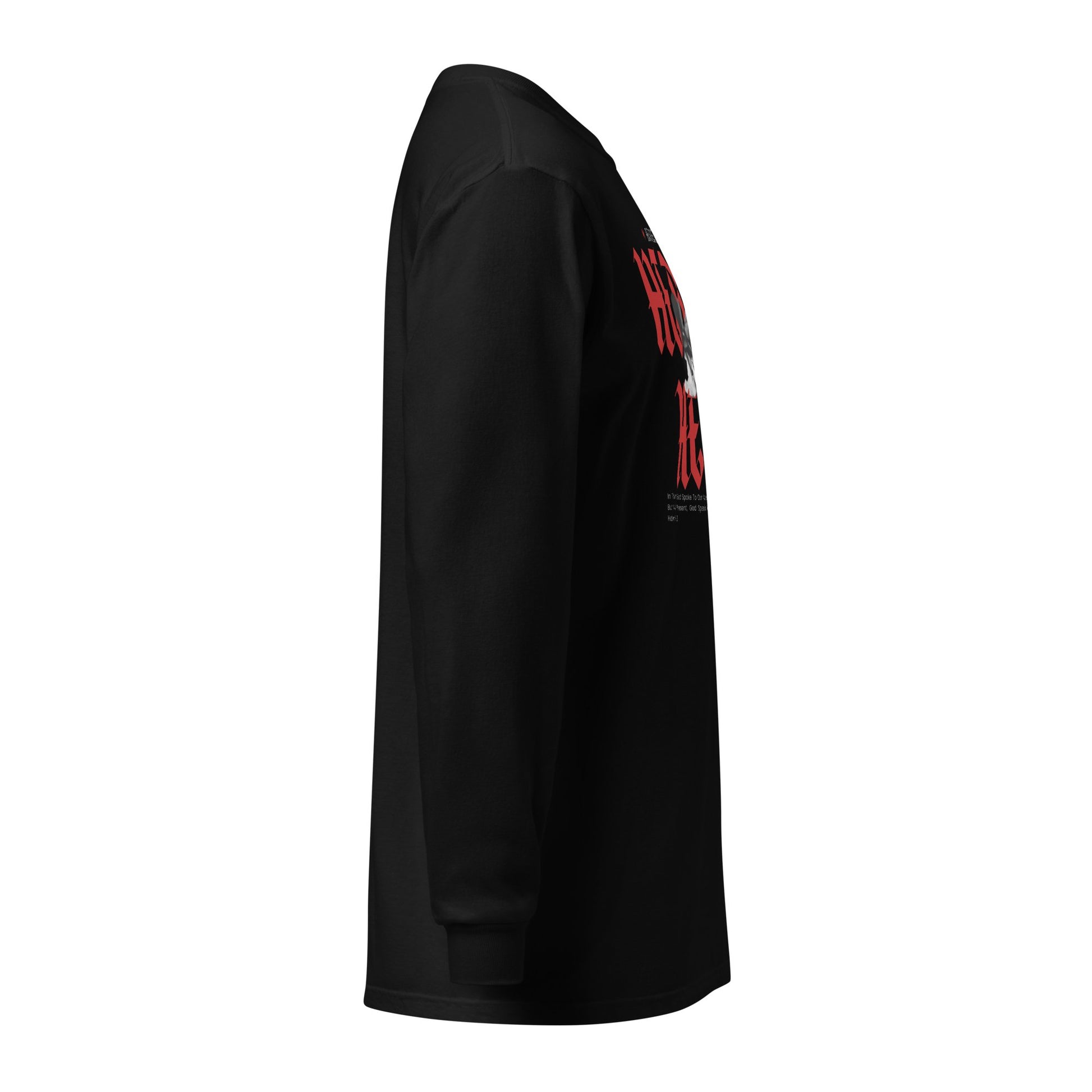 Red Hebrew Hero's Heavyweight Long Sleeve Shirt - Nubreed.love