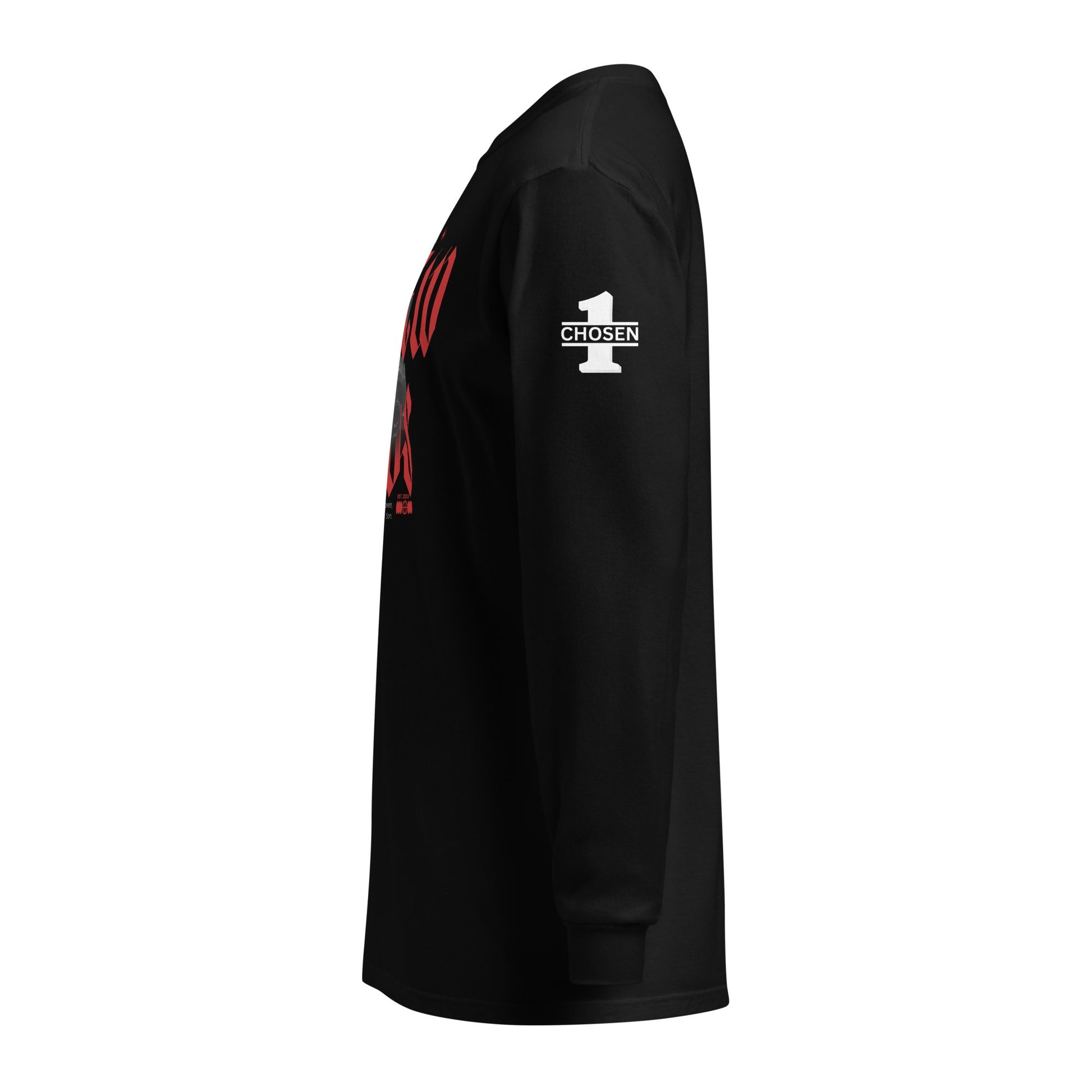 Red Hebrew Hero's Heavyweight Long Sleeve Shirt - Nubreed.love