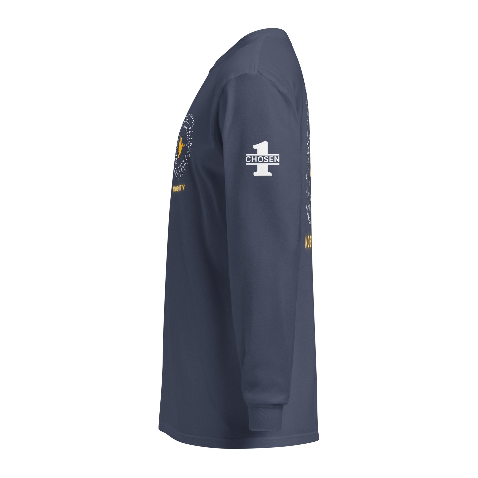 Yellow Nobility Concept Heavyweight Long Sleeve Shirt - Nubreed.love
