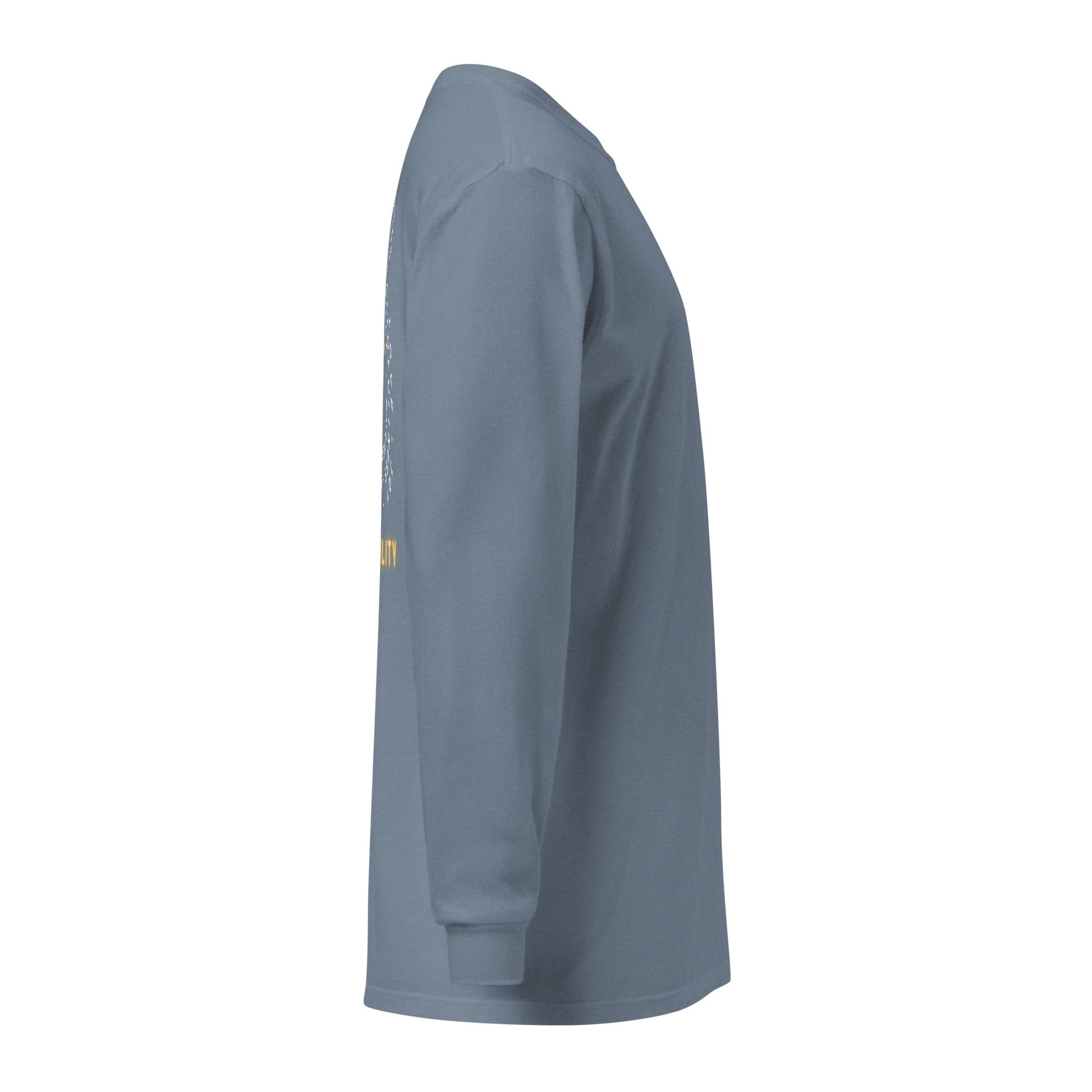 Yellow Nobility Concept Heavyweight Long Sleeve Shirt - Nubreed.love