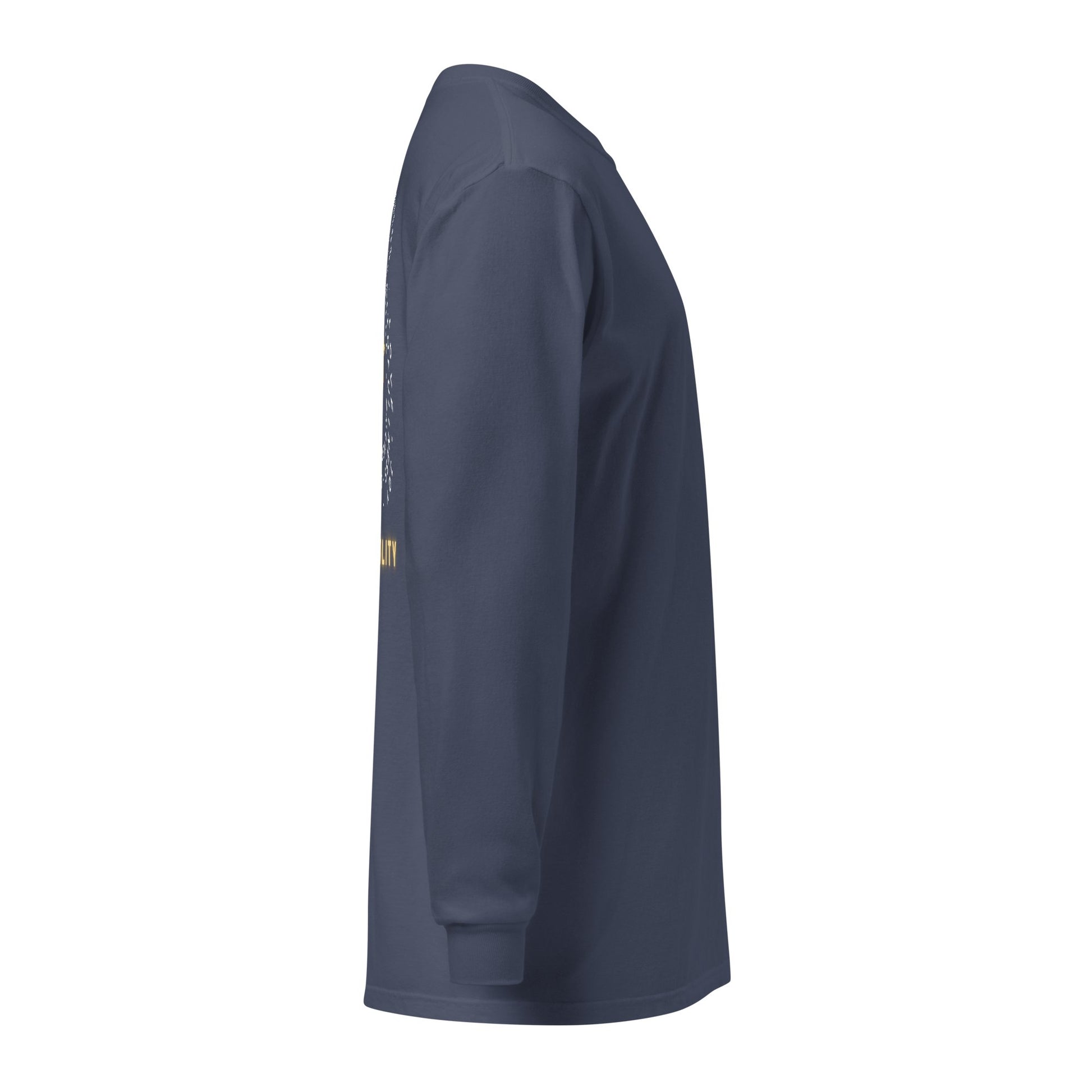Yellow Nobility Concept Heavyweight Long Sleeve Shirt - Nubreed.love